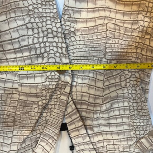 NWT BCBGMAXAZRIA Jordyn Blazer Jacket Women's Brown/Tan/Cream - Size S - Picture 13 of 16